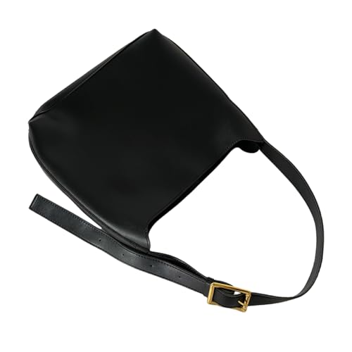 Damen-Beuteltasche, japanischer Stil, Umhängetasche, PU-Leder, große Kapazität, Messenger für den täglichen Gebrauch, japanischer Stil, Crossbody, große Kapazität, Messenger, Schwarz , One Size von Uqezagpa