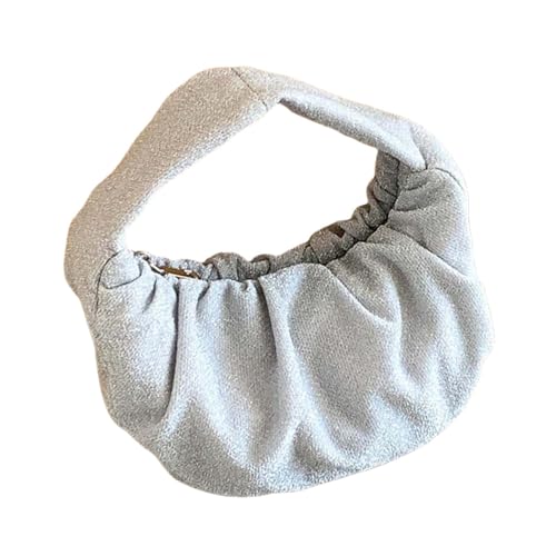 Damen-Dating-Tasche, modische Handtasche, passend zu Knödeln, ästhetisch, täglich, koreanischer Stil, Mond, gerüschte Handtasche, Dating, beige, One Size Damen-Dating-Tasche, modische Handtasche, passend zu Knödeln, ästhetisch, täglich, koreanischer Stil, Mond, gerüschte Handtasche, Dating, beige, One Size von Uqezagpa