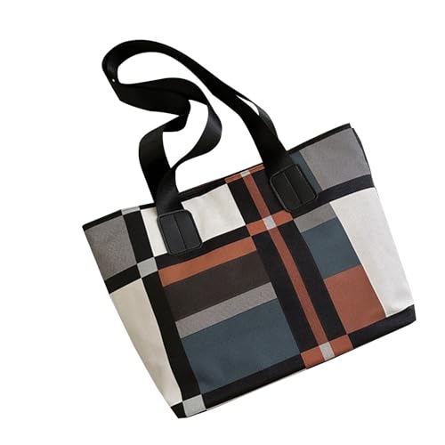 Damen Karierte Achseltasche Große Kapazität Handtasche All-Matching Schultertasche Shopping Mode PU-Leder Unterarm Frauen Kariert Achsel PU Leder Unterarm Große Kapazität Schulter, braun, One Size Damen Karierte Achseltasche Große Kapazität Handtasche All-Matching Schultertasche Shopping Mode PU-Leder Unterarm Frauen Kariert Achsel PU Leder Unterarm Große Kapazität Schulter, braun, One Size von Uqezagpa