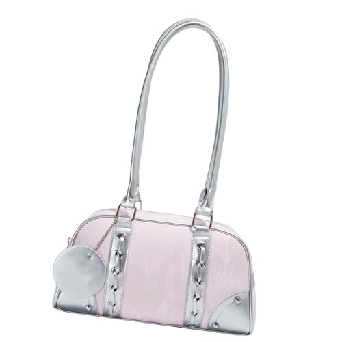 Damen Retro Businesstasche Kreative Damen Schultertasche Geldbörse in praktischer PU Leder Weibliche Achseltaschen für den täglichen Gebrauch Mode Umhängetasche, B, One Size von Uqezagpa