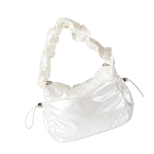 Damen-Umhängetasche, koreanischer Stil, Achseltasche, weich, plissiert, Umhängetasche, einfacher Kordelzug, Handtasche für tägliche Reisen, weiche plissierte Schultertasche, koreanische Stile Damen-Umhängetasche, koreanischer Stil, Achseltasche, weich, plissiert, Umhängetasche, einfacher Kordelzug, Handtasche für tägliche Reisen, weiche plissierte Schultertasche, koreanische Stile von Uqezagpa