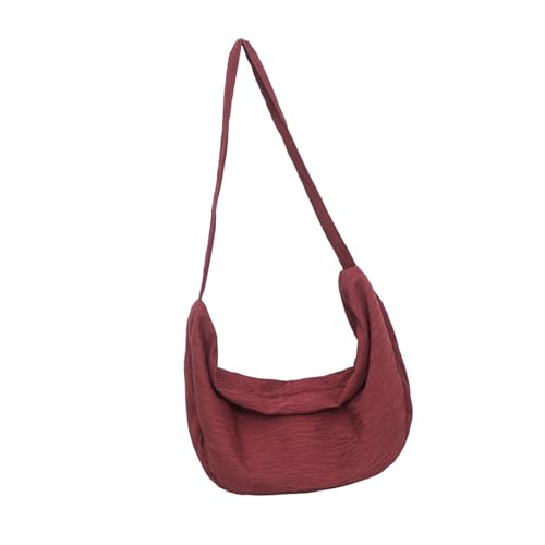 Damen-Umhängetasche, koreanischer Stil, Knödel, Nylon, Messenger, große Kapazität, Crossbody für Herbst und Winter, koreanische Stile, Crossbody für Damen, Nylon, Schulterknödel, täglich, C, One Size von Uqezagpa