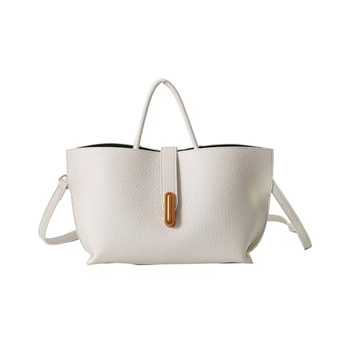Damen-Umhängetasche, koreanischer Stil, einfarbig, Kuriertasche, PU-Leder, Eimer, Handtasche, Pendeln, einfarbig, Umhängetasche für Damen, PU-Leder, einfache Schulter, beige, One Size Damen-Umhängetasche, koreanischer Stil, einfarbig, Kuriertasche, PU-Leder, Eimer, Handtasche, Pendeln, einfarbig, Umhängetasche für Damen, PU-Leder, einfache Schulter, beige, One Size von Uqezagpa