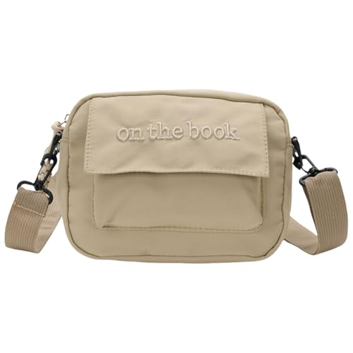 Damentasche für Herren, modisch, Umhängetasche, japanischer Stil, Schultertasche, Handy, einfache Kuriertasche für den täglichen Gebrauch, Reisen, Nylon, Kuriertasche, Telefon, japanischer Stil von Uqezagpa