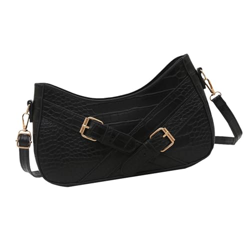 Damentasche im koreanischen Stil, Schultertasche, einfache Unterarm-Geldbörse, PU-Leder, Crossbody, Achselhöhle, Pendeln, für den täglichen Gebrauch, PU-Leder, Crossbody für Damen, Schultertasche von Uqezagpa