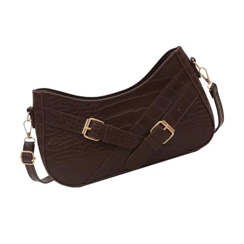 Damentasche im koreanischen Stil, Schultertasche, einfache Unterarm-Geldbörse, PU-Leder, Crossbody, Achselhöhle, Pendeln, für den täglichen Gebrauch, PU-Leder, Crossbody für Damen, Schultertasche von Uqezagpa