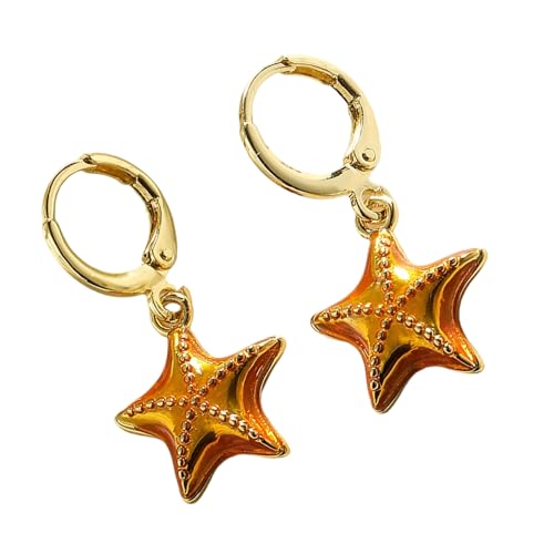 Dangle Ohrringe Ohrschnalel Anhänger Ohrringe Kupfertextur Ohrschmuck Geeignet Für Modeliebhaber Präsentieren Handgefertigte Seesterntropfen Dangle Ohrringe Ohrschnalel Anhänger Ohrringe Kupfertextur Ohrschmuck Geeignet Für Modeliebhaber Präsentieren Handgefertigte Seesterntropfen von Uqezagpa