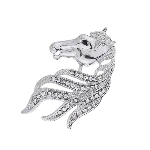 Detaillierte Metall-Brosche mit Pferde-Anhänger, raffinierte Retro-Charm-Anstecknadel für Blazer, Mäntel und tägliches Zubehör für Pendler, Einheitsgröße, Wie beschrieben Detaillierte Metall-Brosche mit Pferde-Anhänger, raffinierte Retro-Charm-Anstecknadel für Blazer, Mäntel und tägliches Zubehör für Pendler, Einheitsgröße, Wie beschrieben von Uqezagpa