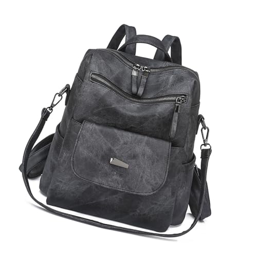 Einzigartige PU Leder Rucksacktasche Für Frauen Umhängetasche Die Styls Und Funktionalität Kombiniert Die Für Verschiedene Gelegenheit Geeignet Ladies Leder Rucksack Zu von Uqezagpa