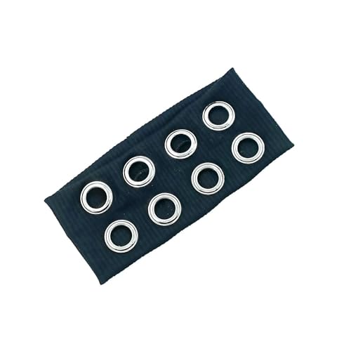 Einzigartige Punkstile Breites Haarband Elastischer Stirnbänder Mit Metallischem Design Perfekt Für Straßenstile Und Formelle Veranstaltung von Uqezagpa