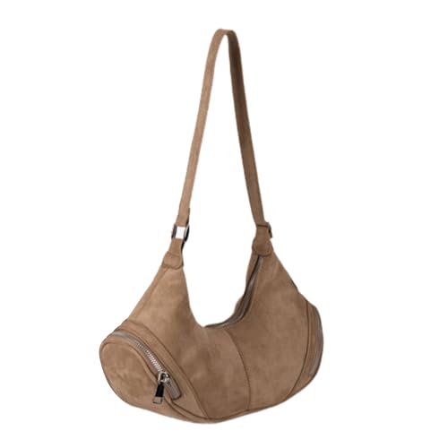 Einzigartige Umhängetasche für Damen und Mädchen, Unterarm-Geldbörse, lässige Handtasche mit Reißverschluss, Tragegriff oben, trendige Unterarmtasche, aprikose, One Size Einzigartige Umhängetasche für Damen und Mädchen, Unterarm-Geldbörse, lässige Handtasche mit Reißverschluss, Tragegriff oben, trendige Unterarmtasche, aprikose, One Size von Uqezagpa