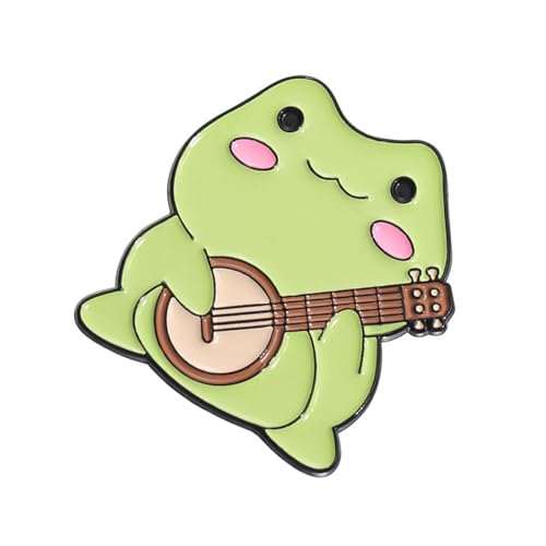 Elegante Anstecknadeln mit Frosch-Ensembles, animierte Frösche, Band-Anstecknadeln, kreative Brosche, Charm-Geschenke für Jugendliche, Tierabzeichen, Einheitsgröße, Wie beschrieben von Uqezagpa