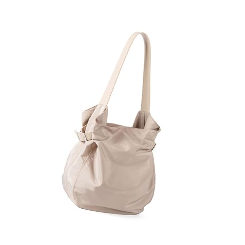 Elegante Nylon-Umhängetasche für Damen und Mädchen, großes Fassungsvermögen, Unterarm-Geldbörse, Tragegriff oben, für Arbeit oder Freizeit, multifunktionale Tasche, aprikose, One Size Elegante Nylon-Umhängetasche für Damen und Mädchen, großes Fassungsvermögen, Unterarm-Geldbörse, Tragegriff oben, für Arbeit oder Freizeit, multifunktionale Tasche, aprikose, One Size von Uqezagpa