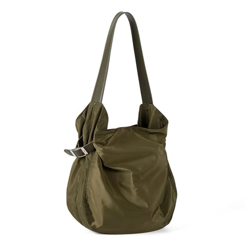 Elegante Nylon-Umhängetasche für Damen und Mädchen, großes Fassungsvermögen, Unterarm-Geldbörse, Tragegriff oben, für Arbeit oder Freizeit, multifunktionale Tasche, grün, One Size Elegante Nylon-Umhängetasche für Damen und Mädchen, großes Fassungsvermögen, Unterarm-Geldbörse, Tragegriff oben, für Arbeit oder Freizeit, multifunktionale Tasche, grün, One Size von Uqezagpa