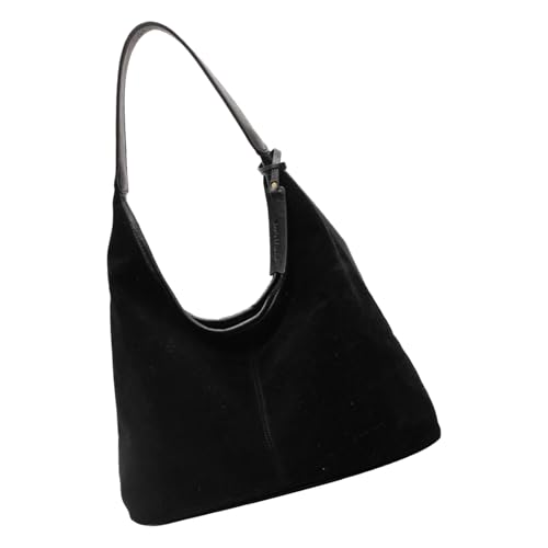 Elegante Slouchy Bag Große Unterarm-Geldbörse Büro Handtasche Schultertasche mit geräumigem Innenraum für Arbeit und täglichen Gebrauch Vintage Unterarm, Schwarz , One Size Elegante Slouchy Bag Große Unterarm-Geldbörse Büro Handtasche Schultertasche mit geräumigem Innenraum für Arbeit und täglichen Gebrauch Vintage Unterarm, Schwarz , One Size von Uqezagpa