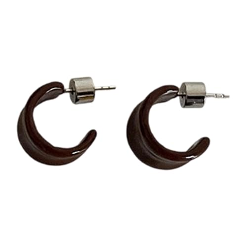 Elegante offene C-Creolen, tragbares Accessoire für Partys oder den täglichen Gebrauch, bequemer Tragekomfort und stilvolle Ohrringe für besondere Anlässe, Einheitsgröße, Wie beschrieben, Wie von Uqezagpa