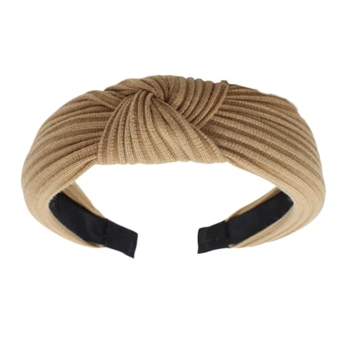 Elegantes, breites Stirnband für Damen, gestricktes Haarband für Gesicht, Reisen, rutschfest, sicheres Haarband für Pilates von Uqezagpa