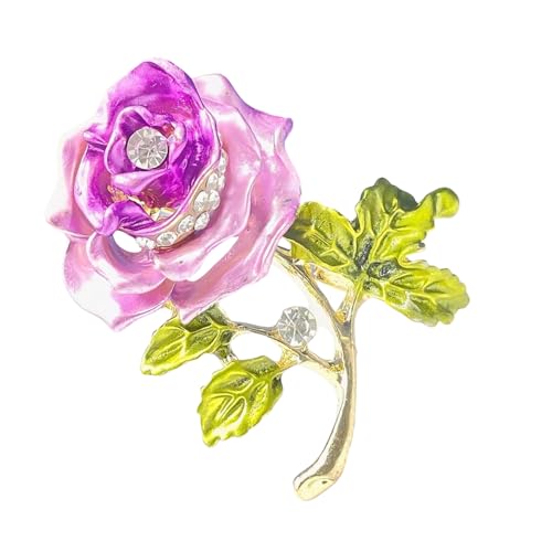 Emaillierte Rosen-Brosche, stabile Legierung, modische Anstecknadel mit eleganten Designs für Hut, Rucksack und Bekleidungszubehör, kreatives Blumen-Abzeichen, Einheitsgröße, Wie beschrieben Emaillierte Rosen-Brosche, stabile Legierung, modische Anstecknadel mit eleganten Designs für Hut, Rucksack und Bekleidungszubehör, kreatives Blumen-Abzeichen, Einheitsgröße, Wie beschrieben von Uqezagpa