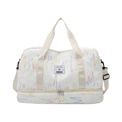Fitness-Tasche, stilvolle Umhängetasche, Gepäck, große Kapazität, Reisen, Krankenhaus, Übernachtung, Wochenenden, Sport, Fitness, Reisen, mit Schuhfach, Schultertasche, stilvolle Umhängetasche, beige Fitness-Tasche, stilvolle Umhängetasche, Gepäck, große Kapazität, Reisen, Krankenhaus, Übernachtung, Wochenenden, Sport, Fitness, Reisen, mit Schuhfach, Schultertasche, stilvolle Umhängetasche, beige von Uqezagpa