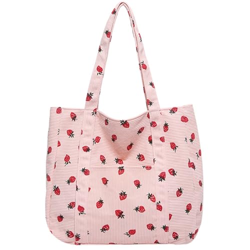 Große Kapazität Achseltasche für Frauen Mädchen Studenten Schultasche Einkaufen Erdbeere Schulter Leinwand Unterarm Große Kapazität Schulter Canvas Achsel Erdbeere Handtasche Schule, a, One Size Große Kapazität Achseltasche für Frauen Mädchen Studenten Schultasche Einkaufen Erdbeere Schulter Leinwand Unterarm Große Kapazität Schulter Canvas Achsel Erdbeere Handtasche Schule, a, One Size von Uqezagpa