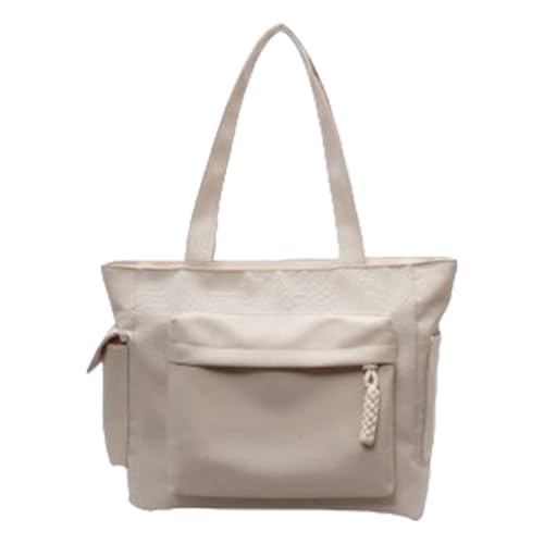 Große Kapazität Unterarmtasche für Frauen Schultertasche Schule Stilvolle Achsel Pendeln Nylon Handtasche Frauen Stilvolle Schulter Studenten Schule Große Kapazität Achsel, weiß, One Size Große Kapazität Unterarmtasche für Frauen Schultertasche Schule Stilvolle Achsel Pendeln Nylon Handtasche Frauen Stilvolle Schulter Studenten Schule Große Kapazität Achsel, weiß, One Size von Uqezagpa