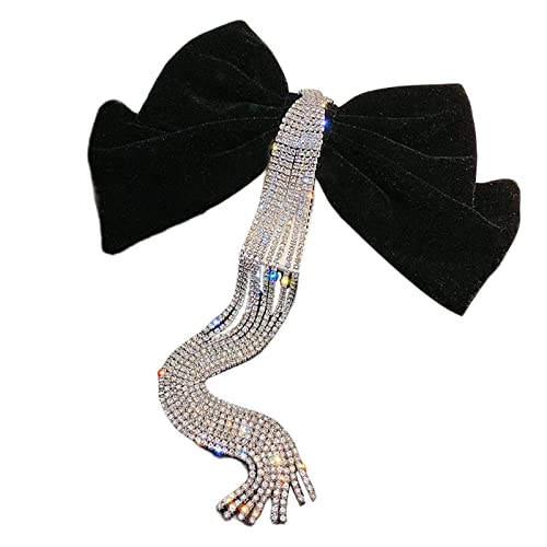 Große Schleife, Haarspange, lange Haarschleifen, Strass, Haarspange, französisches Design, modisches Haarstyling, Samt-Haarschleifen für Damen und Mädchen Große Schleife, Haarspange, lange Haarschleifen, Strass, Haarspange, französisches Design, modisches Haarstyling, Samt-Haarschleifen für Damen und Mädchen von Uqezagpa
