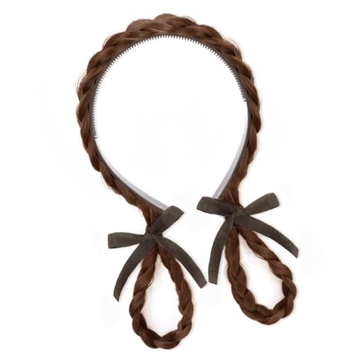 Hasenohren Haarband mit Zöpfen Haltbarkeit Haarteil Damen Stirnbänder für Mädchen und Damen von Uqezagpa