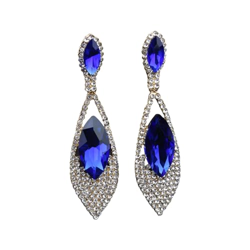 Imitation Diamonds Dangle Earrings For Women Ear Pendant With Rhinestone Teardrop Handmade Cubic Zirconia Earwear Imitation Diamonds Earrings, Einheitsgröße, Wie beschrieben, Wie beschrieben von Uqezagpa