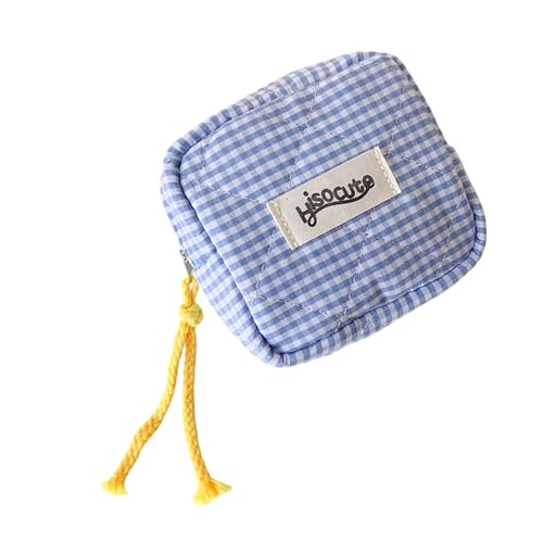 Kleine Make-up-Tasche für Geldbörse, Minis, Kosmetik, Kosmetiktasche, Damen, Reisen, Münzbeutel, Damenbinden, Aufbewahrung, Lippenstifttasche, blau, Mass Beauty von Uqezagpa