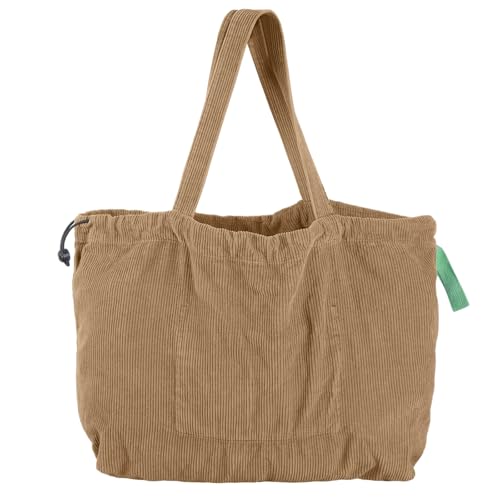 Koreanische Stile Cordtasche für Damen, Retro-Handtasche, große Kapazität, Unterarmtaschen, modische Umhängetasche für den täglichen Gebrauch, Büroangestellte, khaki, One Size Koreanische Stile Cordtasche für Damen, Retro-Handtasche, große Kapazität, Unterarmtaschen, modische Umhängetasche für den täglichen Gebrauch, Büroangestellte, khaki, One Size von Uqezagpa
