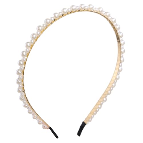 Kreatives Perlen-Stirnband für Damen und Mädchen, modisches Haar-Accessoire, Party-Kopfbedeckung für Hochzeiten und tägliche Aktivitäten von Uqezagpa