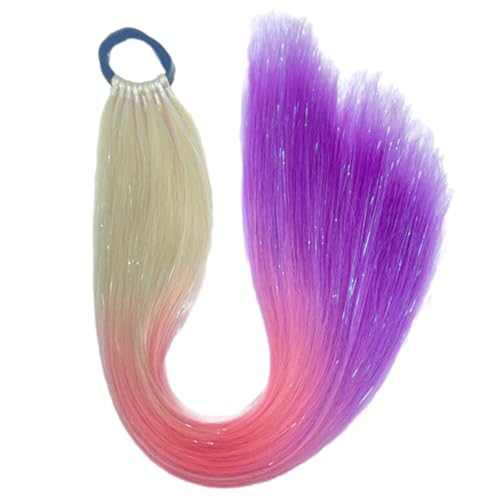 Kunstfaser, 9 Stränge, geflochtener Pferdeschwanz, Haarstyling, Manschetten, Haarflecht-Haarband für Themenveranstaltungen und verschiedene Outfits von Uqezagpa