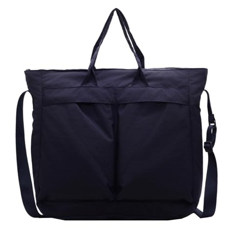 Lässige Umhängetasche aus Nylonstoff für Herren, Crossbody-Tasche mit großer Kapazität und mehreren Taschen, japanischer Stil, Handtasche, Reise-Umhängetasche, e, One Size von Uqezagpa