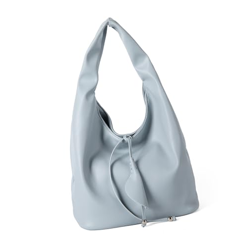 Leichte Achseltasche, Handtasche, lässige Schultertaschen, PU-Leder, Unterarm-Geldbörse mit großem Fassungsvermögen, für stilvolle Frauen, bequeme lässige Arbeitshandtasche, blau, One Size Leichte Achseltasche, Handtasche, lässige Schultertaschen, PU-Leder, Unterarm-Geldbörse mit großem Fassungsvermögen, für stilvolle Frauen, bequeme lässige Arbeitshandtasche, blau, One Size von Uqezagpa