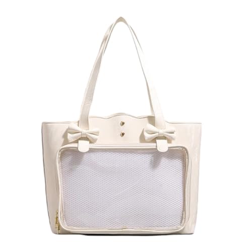 Leichte Schultertasche mit japanischem Anime-Ästhetik-Unterarm-Handtasche für lässige Ausflüge und alltägliche Freizeit-Reisetaschen, beige, One Size Leichte Schultertasche mit japanischem Anime-Ästhetik-Unterarm-Handtasche für lässige Ausflüge und alltägliche Freizeit-Reisetaschen, beige, One Size von Uqezagpa