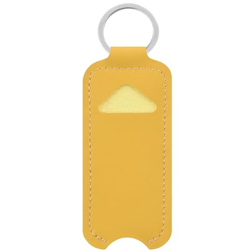 Lippenstift-Schlüsselanhängerhalter, Lippenbalsam, Tasche, Kette, bunt, Lipgloss, Schlüsselanhänger, Tasche, Zubehör, Rucksack, Dekorationen, Balsamtasche, gelb, Einheitsgröße von Uqezagpa