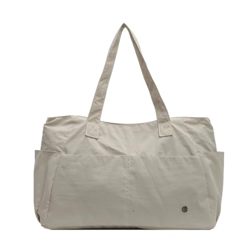 Mehrzweck-Damen-Handtasche, Nylon, Pendlertasche, praktische Geldbörse, Schultertasche für Büro und täglichen Gebrauch, eleganter Strand, beige, One Size Mehrzweck-Damen-Handtasche, Nylon, Pendlertasche, praktische Geldbörse, Schultertasche für Büro und täglichen Gebrauch, eleganter Strand, beige, One Size von Uqezagpa
