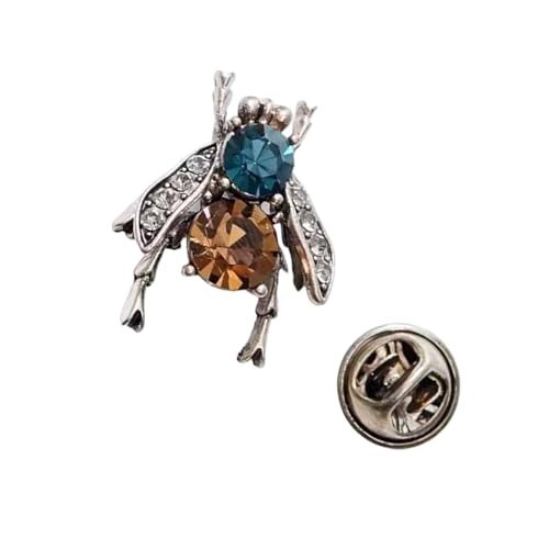 Modische Bienen-Form, emaillierte Anstecknadel, Legierung, Schal-Clip mit Strasssteinen, Accessoire für formelle Veranstaltungen und den täglichen Gebrauch, Kristall-Brosche, Einheitsgröße, Wie von Uqezagpa