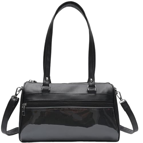 Modische Damen-Umhängetasche, PU-Umhängetasche, Unterarm-Geldbörse, Satchel mit verstellbarem Riemen, für den täglichen Gebrauch, schwarz, modische Geldbörse, Schwarz , One Size Modische Damen-Umhängetasche, PU-Umhängetasche, Unterarm-Geldbörse, Satchel mit verstellbarem Riemen, für den täglichen Gebrauch, schwarz, modische Geldbörse, Schwarz , One Size von Uqezagpa