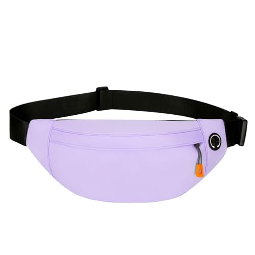 Modische Hüfttasche, einfache Bauchtasche, kleine Umhängetasche, mit verstellbarem Gurt, kleine Crossbody-Brusttasche für Damen und Herren, violett, Mass Beauty von Uqezagpa