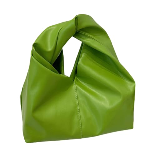 Modische Schultertasche, PU-Leder, Achseltasche für Damen, praktische und stilvolle Unterarm-Handtasche mit geräumigem Innenraum, leicht, für den Alltag, grün, One Size von Uqezagpa