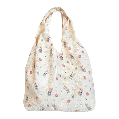 Modische Schultertasche aus Segeltuch für Damen, große Kapazität, lässige Handtasche für Strand und den täglichen Gebrauch, große Kapazität, Canvas-Geldbörse, R, One Size von Uqezagpa