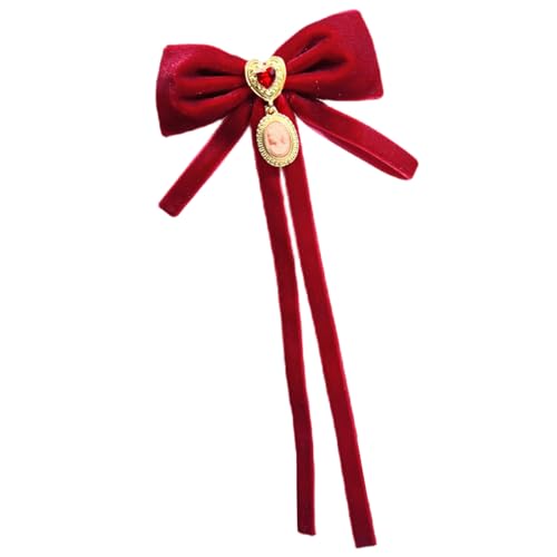Modische große Schleifen-Brosche, elegant, einfarbig, Vintage-Stil, modisches Accessoire für romantische Hochzeitsarrangements, Einheitsgröße, Wie beschrieben Modische große Schleifen-Brosche, elegant, einfarbig, Vintage-Stil, modisches Accessoire für romantische Hochzeitsarrangements, Einheitsgröße, Wie beschrieben von Uqezagpa