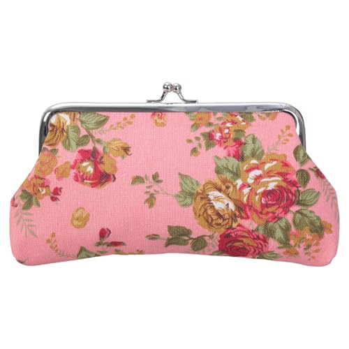 Münzgeldbörse mit Blumenmuster im Vintage-Stil, mit Kuss-Verschlüssen, Geschenke für Damen, Vintage-Schmuckbeutel, a, Mass Beauty von Uqezagpa
