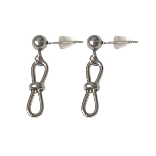 Ohrhänger mit Schleife, stilvolle Schleife, Anhänger, Ohrringe, Schmuck, Schmetterling, baumelnd, elegantes Edelstahl-Accessoire, modische Ohrdekoration von Uqezagpa