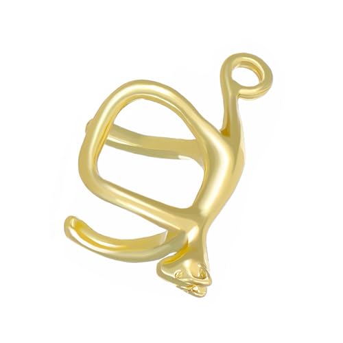 Ohrklemme in Katzenform, hypoallergen, Tierschmuck, modisches Accessoire für trendiges Tragen, Katzenschmuck, Gold, Wie beschrieben, Wie beschrieben von Uqezagpa