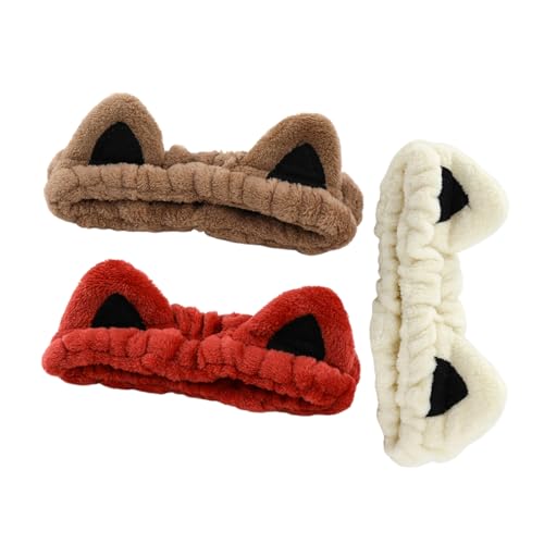 Plüsch-Stirnband, Haarband zum Waschen des Gesichts, Plüsch-Haarbänder, Waschhandtuch, Frottee, Wasserspritzer, bequeme Stirnbänder von Uqezagpa