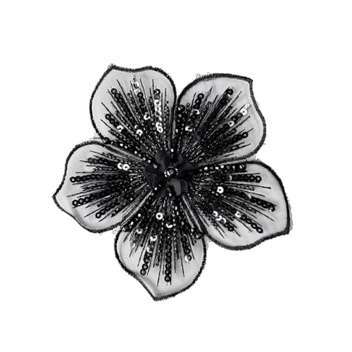 Polyester-Blumenstickerei, Reparatur, Reparatur, Flicken, Polyester-Textur, geeignet für Kleidung und Bastelprojekte, Einheitsgröße, Wie beschrieben von Uqezagpa