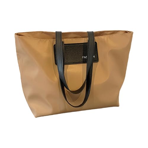 Praktische Nylon-Handtasche, große Kapazität, Schultertasche für Freizeit und Arbeit, tägliche Aufbewahrung, organisierte Umhängetasche, khaki, One Size Praktische Nylon-Handtasche, große Kapazität, Schultertasche für Freizeit und Arbeit, tägliche Aufbewahrung, organisierte Umhängetasche, khaki, One Size von Uqezagpa