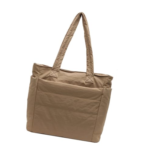 Praktische Umhängetasche aus Nylongewebe für Damen, lässige Handtasche mit geräumigen Designs, Unterarm-Geldbörse für Arbeit und Studium, Mehrzweck-Reisehandtasche, khaki, One Size Praktische Umhängetasche aus Nylongewebe für Damen, lässige Handtasche mit geräumigen Designs, Unterarm-Geldbörse für Arbeit und Studium, Mehrzweck-Reisehandtasche, khaki, One Size von Uqezagpa